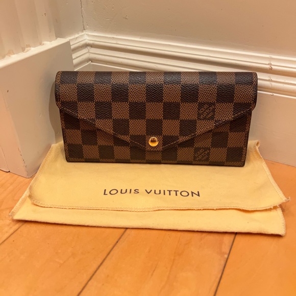 Louis Vuitton Sarah wallet Damier ebene with pouch! second hand - Picture 2 of 14